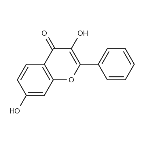 3,7-DIHYDROXYFLAVONE 化学结构 CAS号：492-00-2