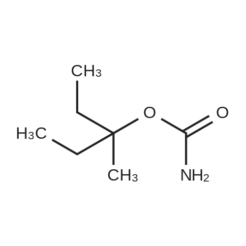 Emylcamate 化学结构 CAS号：78-28-4