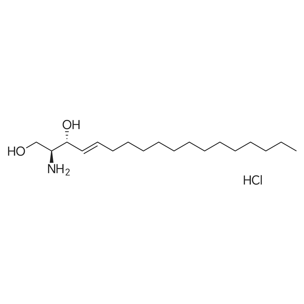 D-erythro-Sphingosine HCl/盐酸鞘氨醇 化学结构 CAS号：2673-72-5