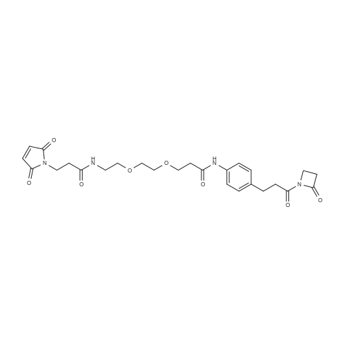 Mal-amido-PEG2-C2-amido-Ph-C2-CO-AZD 化学结构 CAS号：1037589-69-7