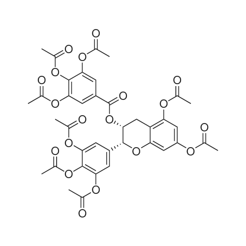 EGCG Octaacetate 化学结构 CAS号：148707-39-5