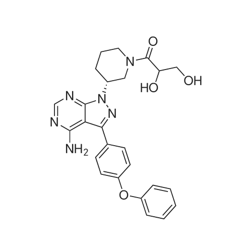 Dihydrodiol-Ibrutinib 化学结构 CAS号：1654820-87-7