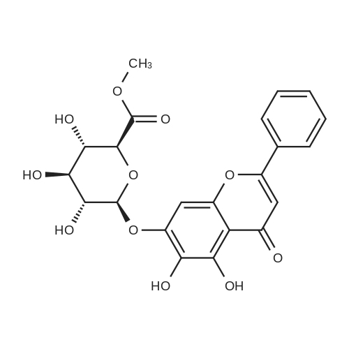 Baicalin methyl ester 化学结构 CAS号：82475-03-4