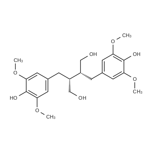 5,5'-Dimethoxysecoisolariciresinol 化学结构 CAS号：1002106-91-3