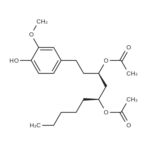 Diacetoxy-6-gingerdiol 化学结构 CAS号：143615-75-2