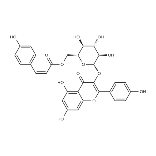 cis-Tiliroside 化学结构 CAS号：163956-16-9