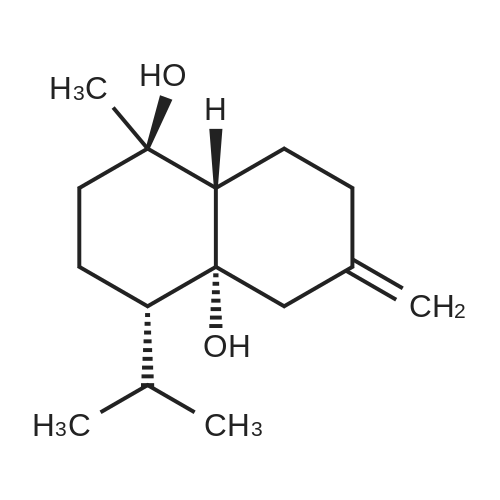 Isocalamendiol 化学结构 CAS号：25330-21-6