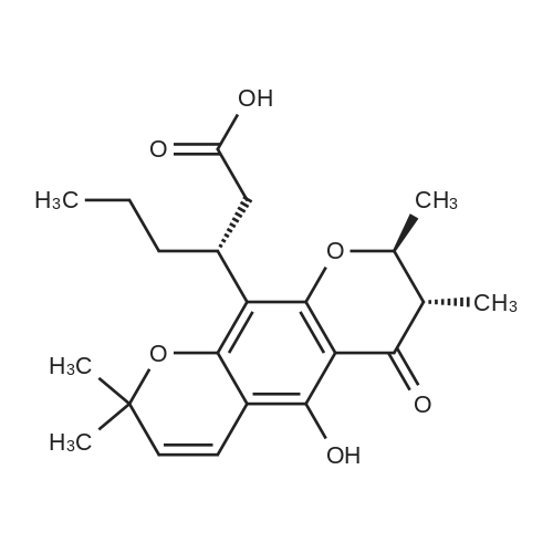 Isoapetalic acid 化学结构 CAS号：34366-34-2