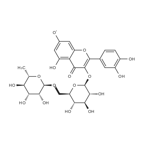 Quercetin-3-o-rutinose 化学结构 CAS号：949926-49-2