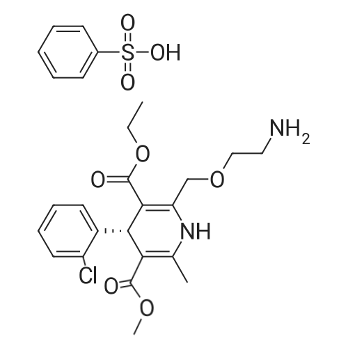 Levamlodipine besylate 化学结构 CAS号：150566-71-5