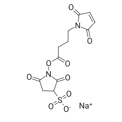 Sulfo-N-succinimidyl 4-maleimidobutyrate sodium salt 化学结构 CAS号：185332-92-7