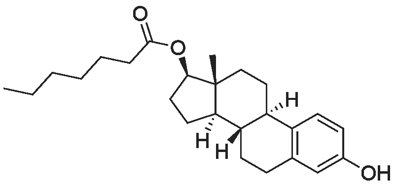 β-Estradiol 17-Heptanoate 化学结构 CAS号：4956-37-0