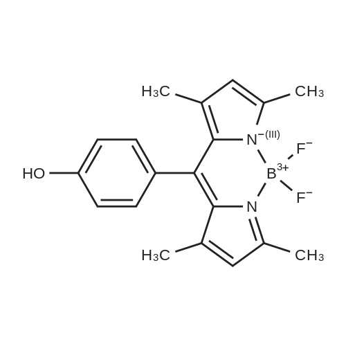 4,4-Difluoro-8(4'-hydroxyphenyl)-1,3,5,7-tetramethyl-4-bora-3a,4a-diaza-s-indacene 化学结构 CAS号：870992-10-2