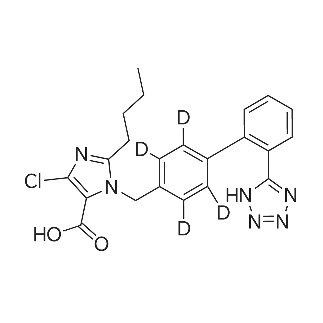 Losartan-d4 (carboxylic acid) 化学结构 CAS号：1246820-62-1