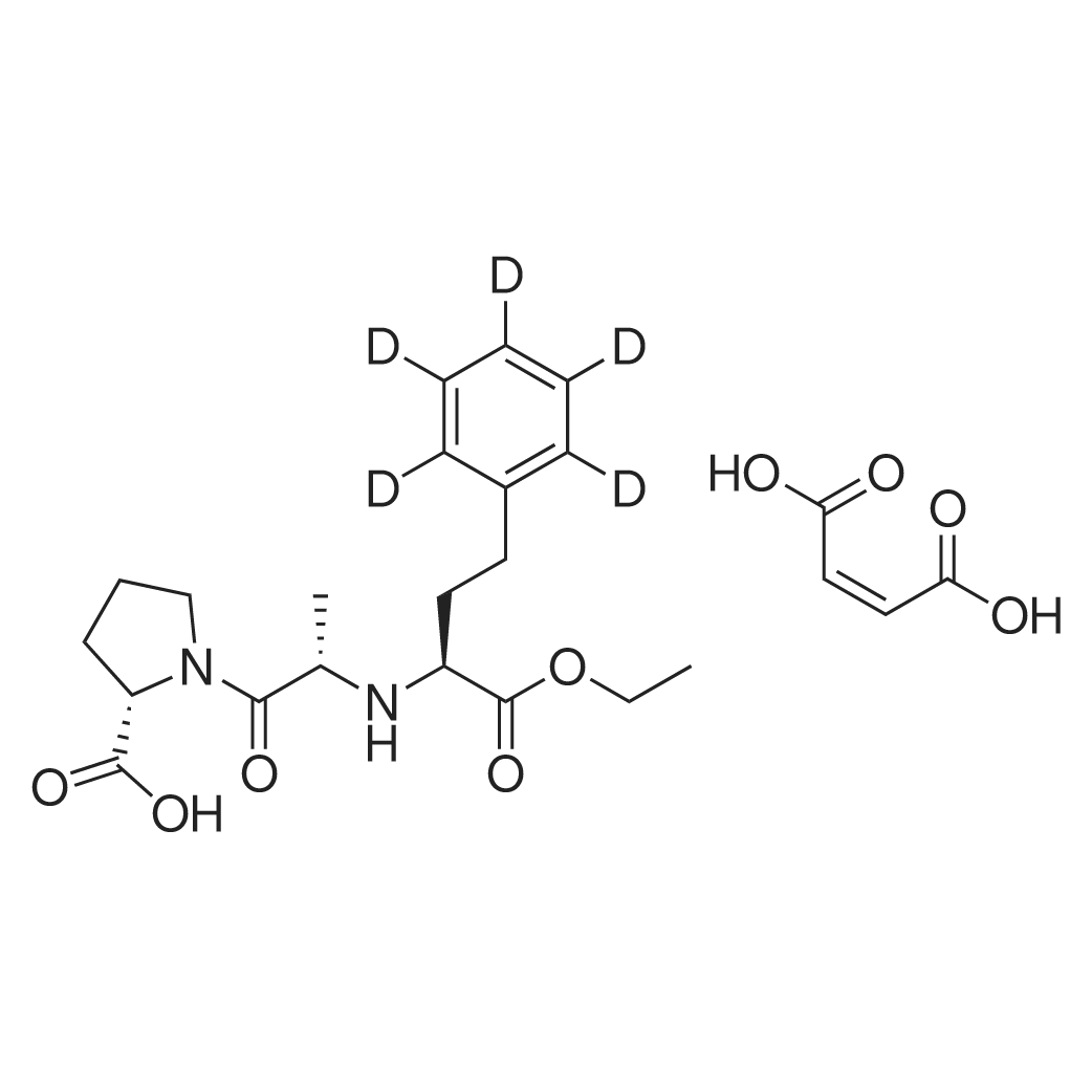 Enalapril D5 maleate 化学结构 CAS号：349554-02-5