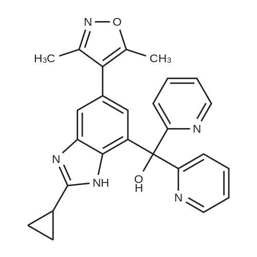 Alobresib 化学结构 CAS号：1637771-14-2