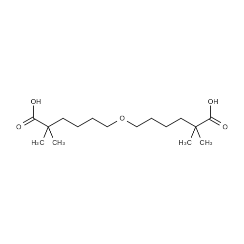 Gemcabene 化学结构 CAS号：183293-82-5