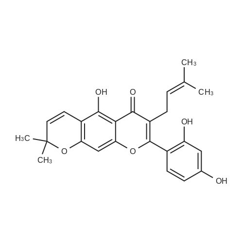 Cudraflavone B 化学结构 CAS号：19275-49-1