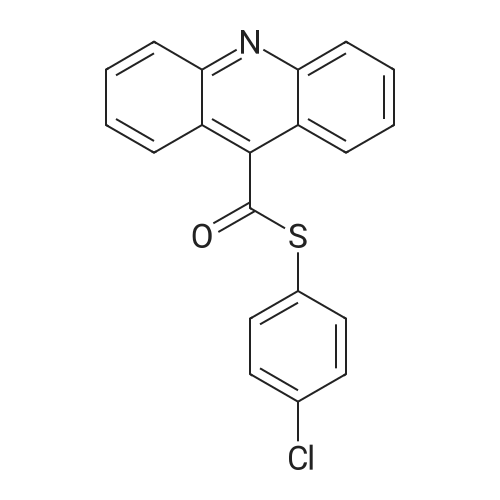 9-Acridinecarbothioic acid s-(4-chlorophenyl) ester 化学结构 CAS号：193884-49-0