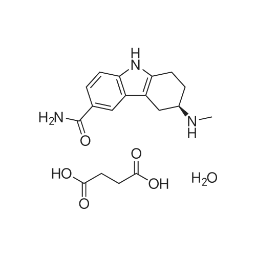 Frovatriptan succinate hydrate/夫罗曲坦琥珀酸盐水合物 化学结构 CAS号：158930-17-7