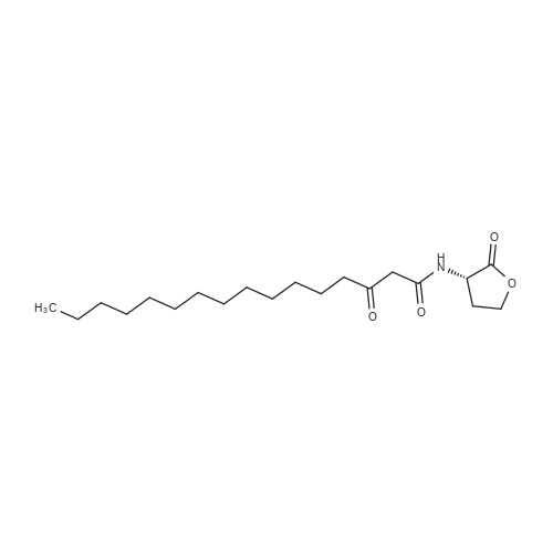 N-3-Oxo-hexadecanoyl-L-Homoserine lactone 化学结构 CAS号：925448-37-9