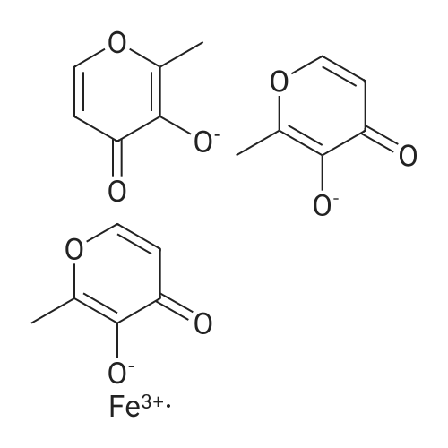 Ferric maltol 化学结构 CAS号：33725-54-1