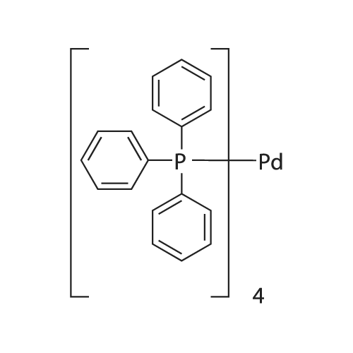 Tetrakis(triphenylphosphine)palladium 化学结构 CAS号：14221-01-3