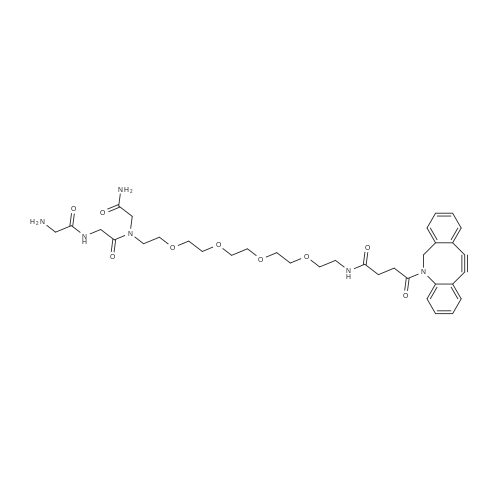 Gly-Gly-Gly-PEG4-DBCO 化学结构 CAS号：2353409-80-8