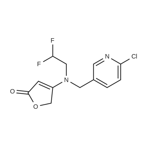 Flupyradifurone 化学结构 CAS号：951659-40-8