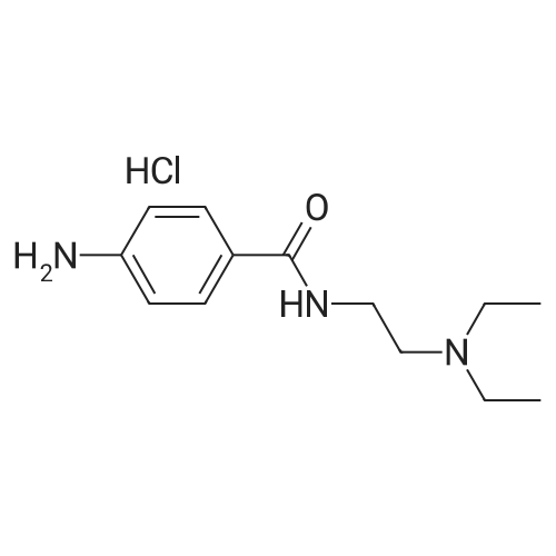 Procainamide hydrochloride 化学结构 CAS号：614-39-1