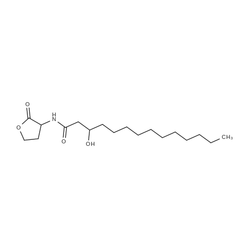 N-(3-Hydroxytetradecanoyl)-DL-homoserine lactone 化学结构 CAS号：172670-99-4