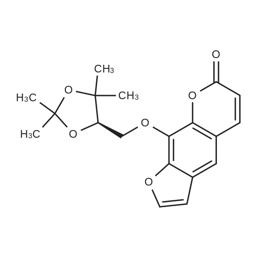 Heraclenol acetonide 化学结构 CAS号：64790-68-7