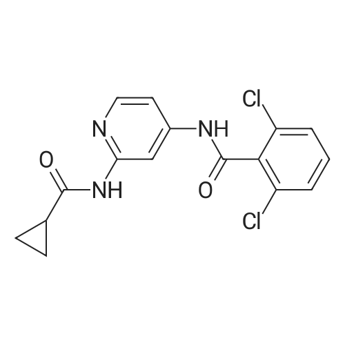 2,6-Dichloro-N-(2-(cyclopropanecarboxamido)pyridin-4-yl)benzamide 化学结构 CAS号：1258292-64-6