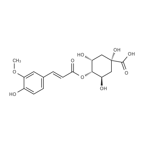 4-Feruloylquinic acid 化学结构 CAS号：2613-86-7