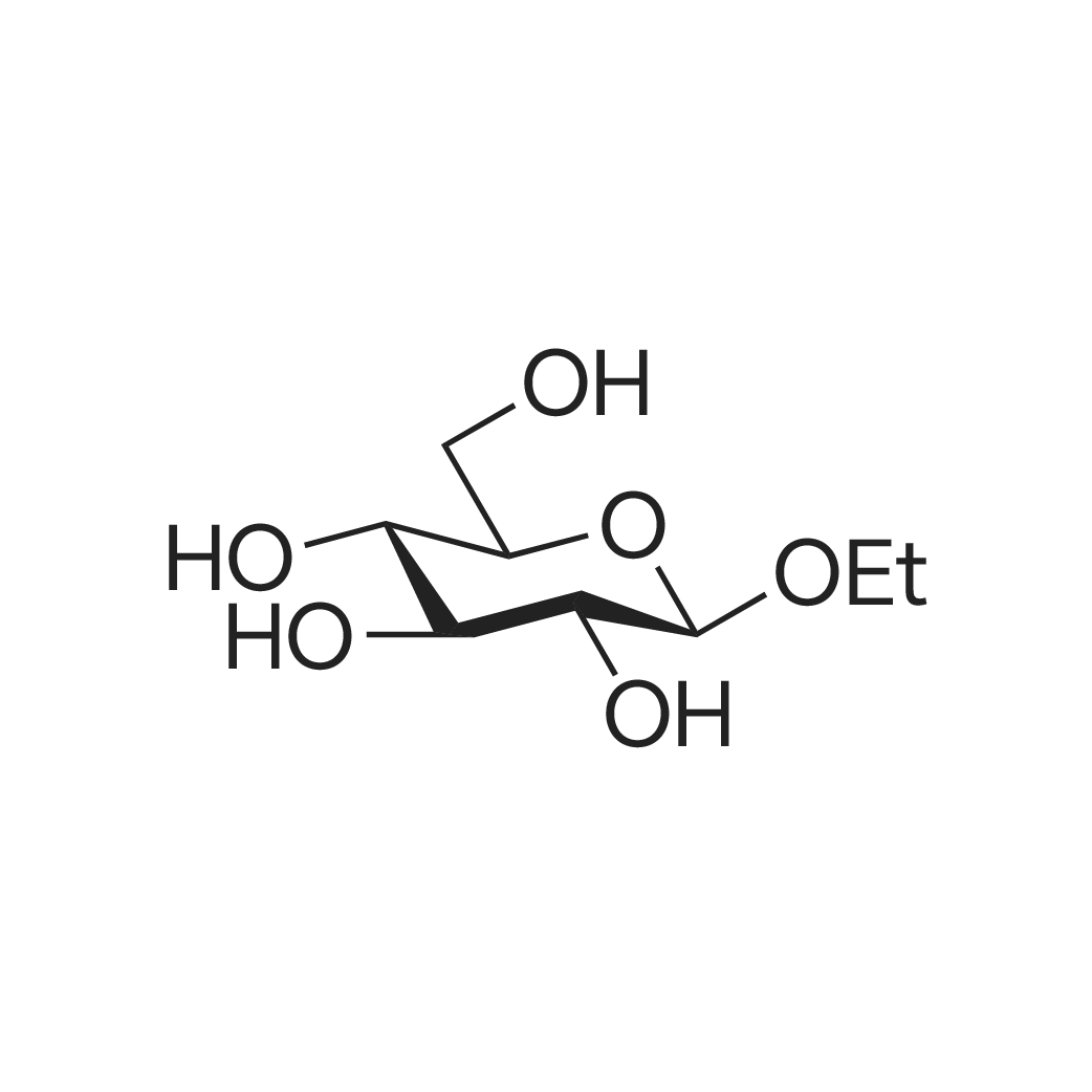 Ethyl β-D-glucopyranoside 化学结构 CAS号：3198-49-0
