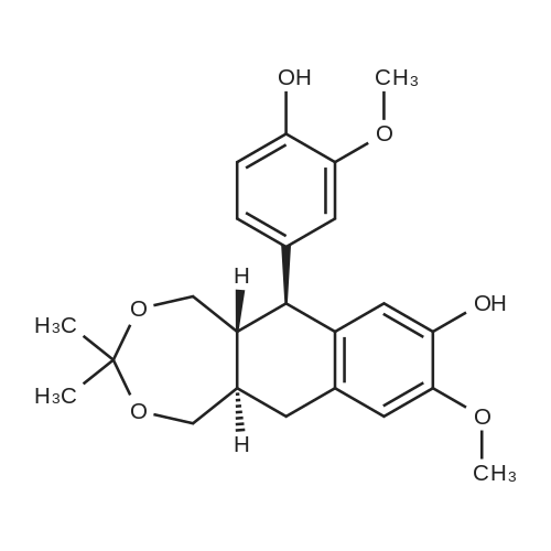 9,9'-O-Isopropyllidene-isolariciresinol 化学结构 CAS号：252333-71-4