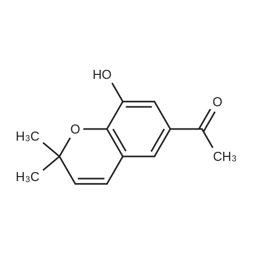 De-O-methylacetovanillochromene 化学结构 CAS号：67667-62-3