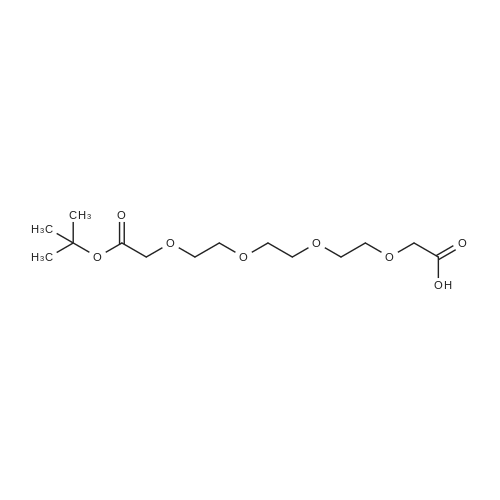 t-Butyl acetate-PEG3-CH2COOH 化学结构 CAS号：1442466-57-0