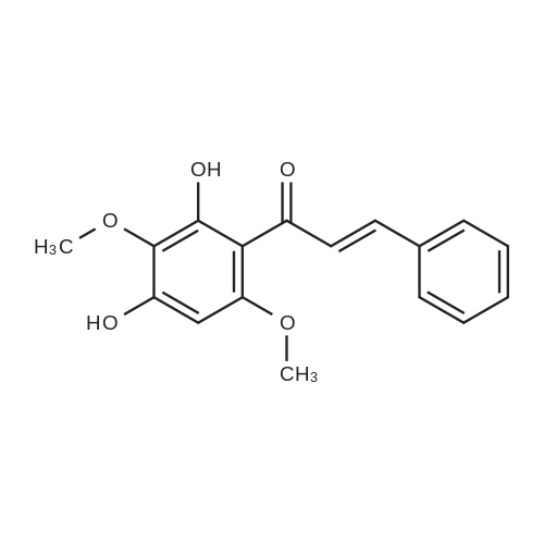 2',4'-Dihydroxy-3',6'-dimethoxychalcone 化学结构 CAS号：129724-43-2