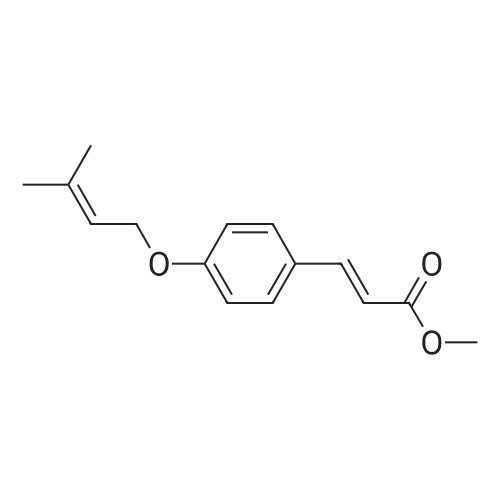 Methyl 4-prenyloxycinnamate 化学结构 CAS号：81053-49-8