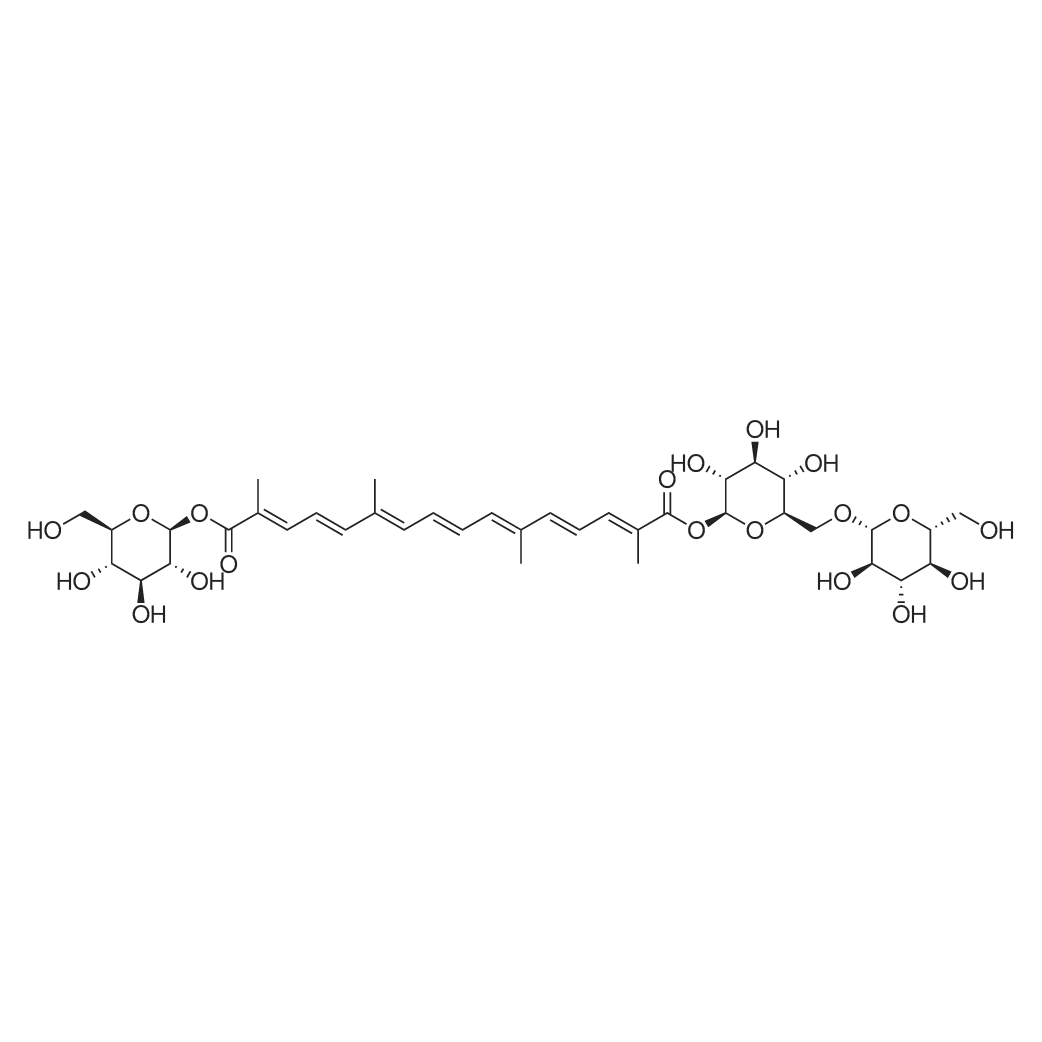 Crocin II 化学结构 CAS号：55750-84-0