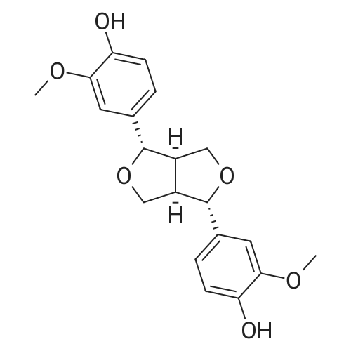 Pinoresinol 化学结构 CAS号：487-36-5