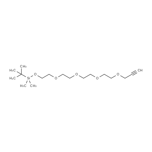 2,2,3,3-Tetramethyl-4,7,10,13,16-pentaoxa-3-silanonadec-18-yne 化学结构 CAS号：203642-77-7