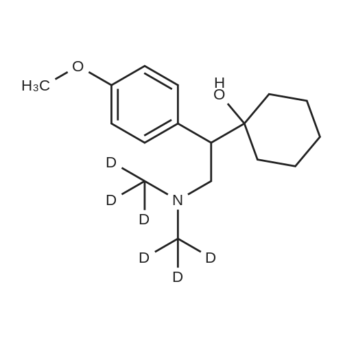 Venlafaxine-d6-1 化学结构 CAS号：940297-06-3