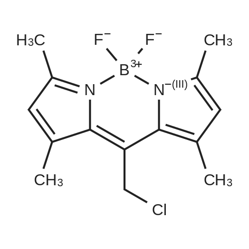 Bodipy 8-chloromethane 化学结构 CAS号：208462-25-3