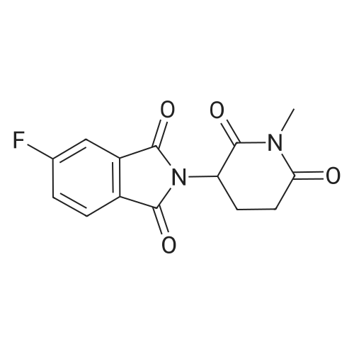 5-Fluoro-2-(1-methyl-2,6-dioxo-3-piperidyl)isoindoline-1,3-dione 化学结构 CAS号：2230957-36-3