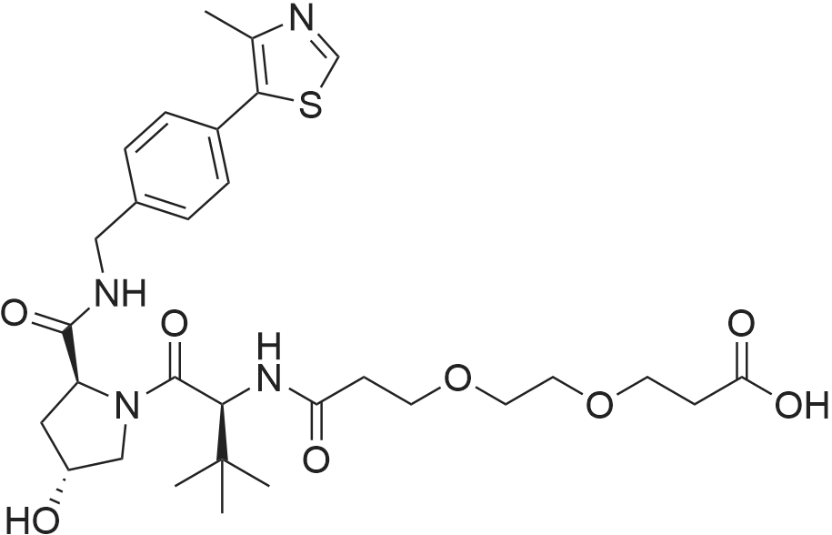 (S,R,S)-AHPC-PEG2-acid 化学结构 CAS号：2172820-09-4