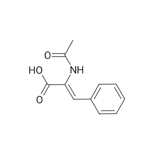 α-Acetamidocinnamic Acid/α-乙酰氨基肉桂酸 化学结构 CAS号：5469-45-4