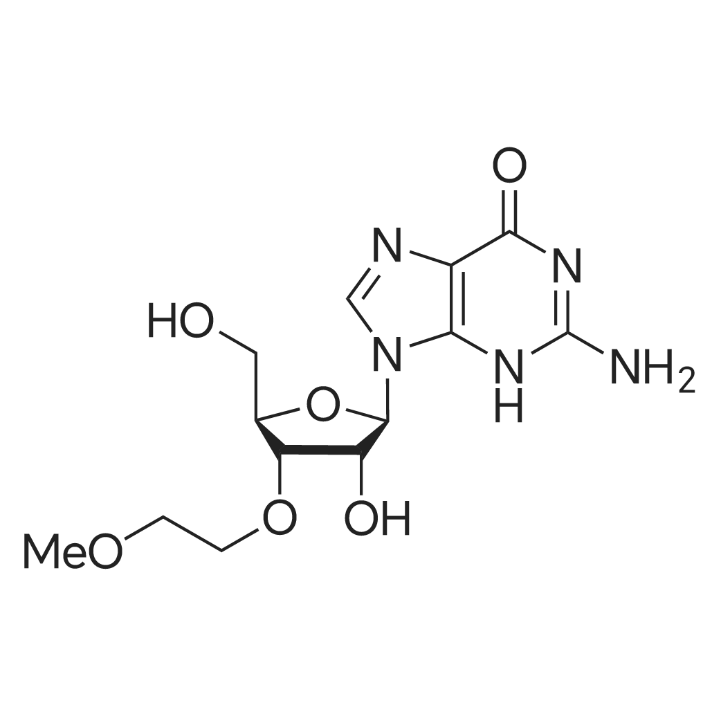 3’-O-(2-Methoxyethyl)guanosine 化学结构 CAS号：256224-03-0
