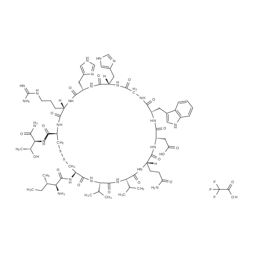 Compstatin TFA 化学结构 CAS号：N/A